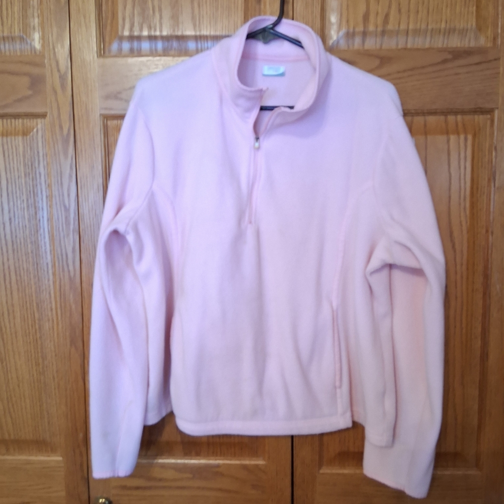 Danskin Now Light Pink Half-Zip Sweater